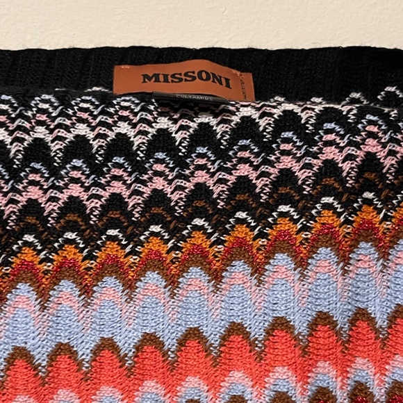 Missoni scarf with fringe - Picture 4 of 4